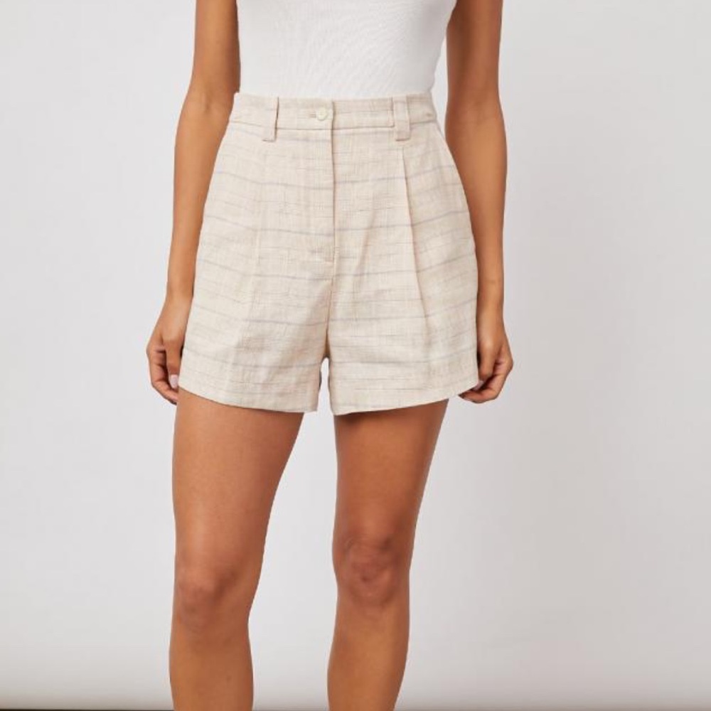 NWT Rails Bottoms Ilena Sand Check Plaid Shorts